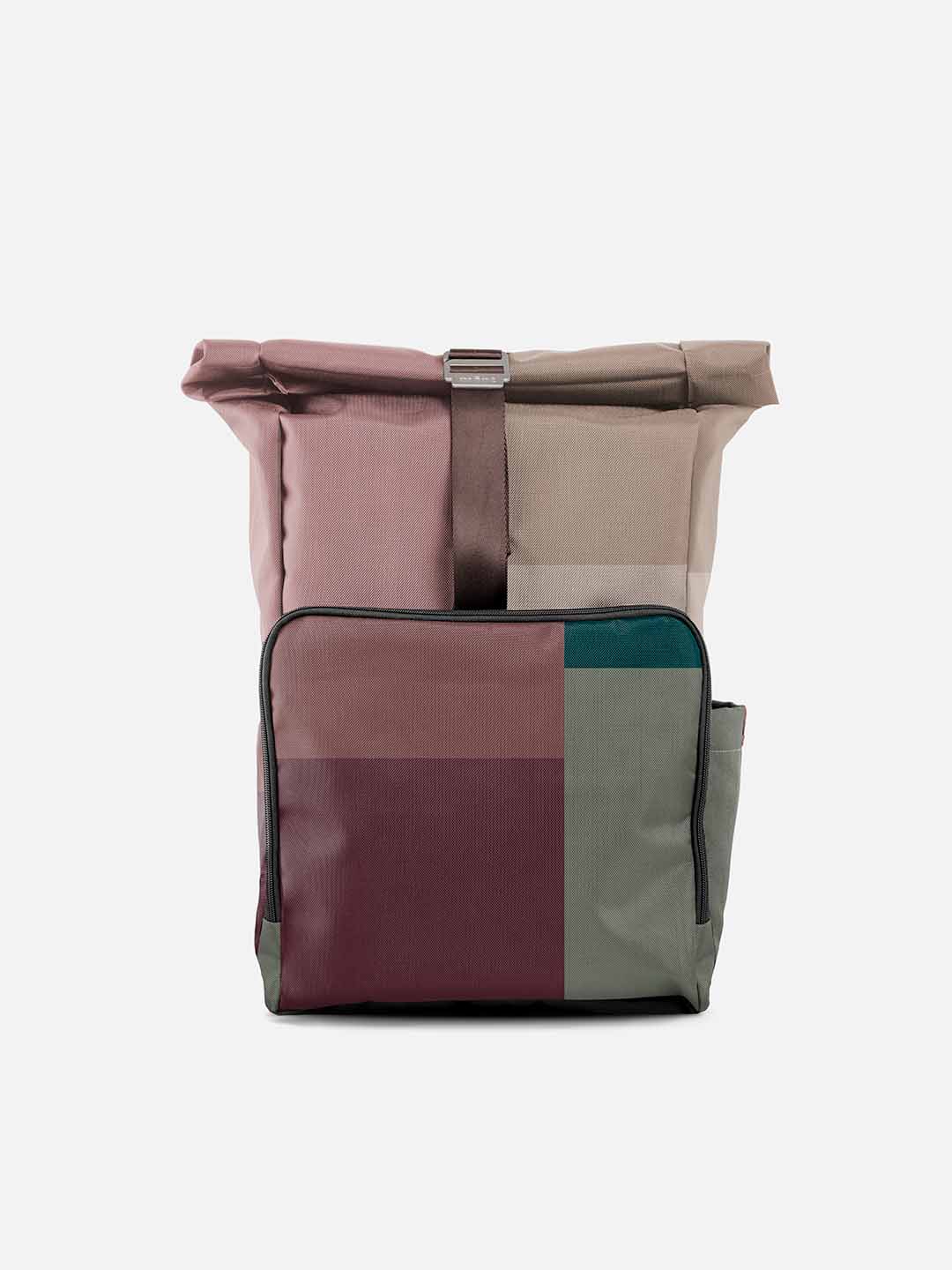 Morral de Viaje Rolltop 30L Bloques Otoño