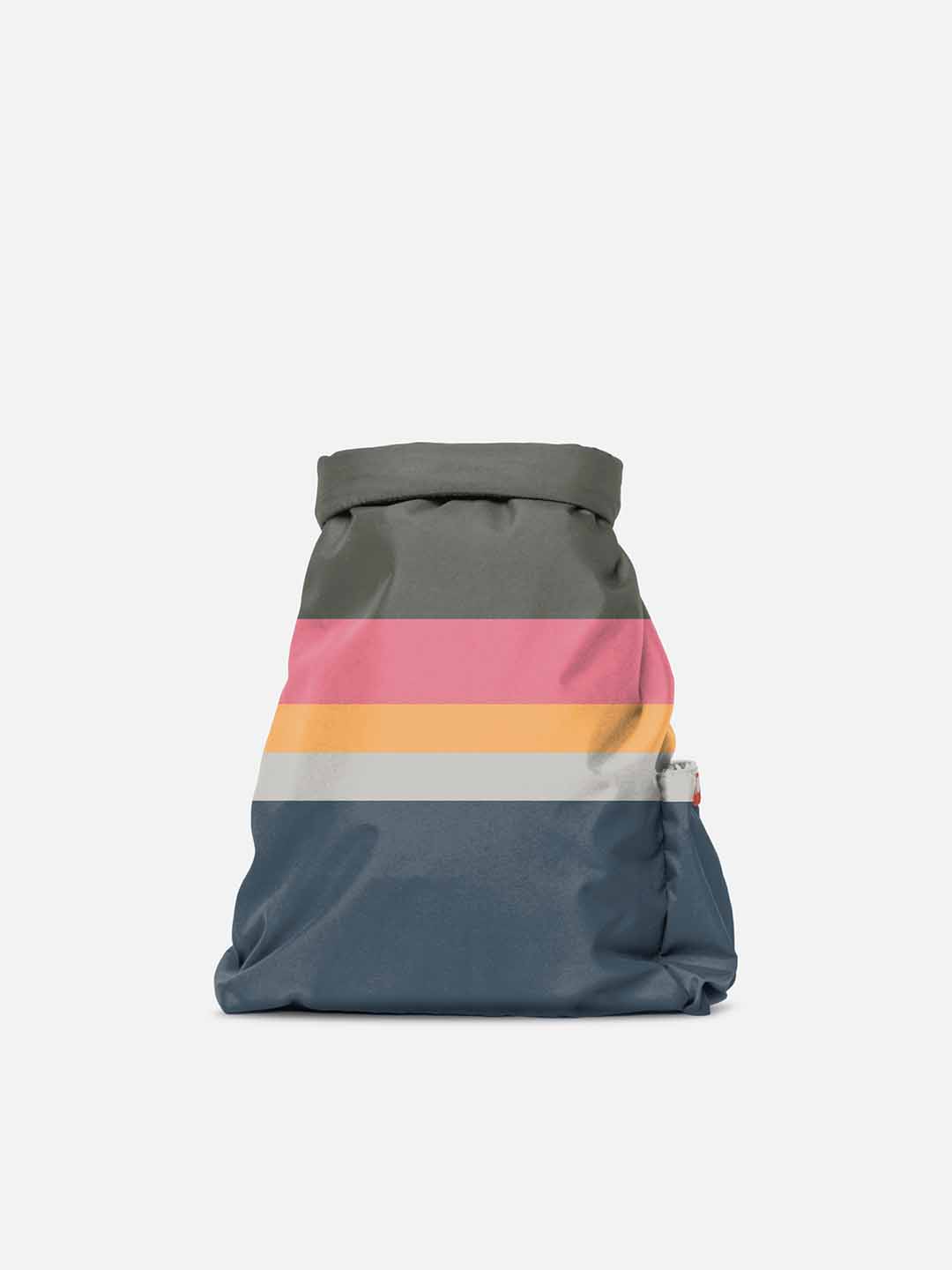 Tula Ligera con Cierre Enrollable Arcoiris Verde