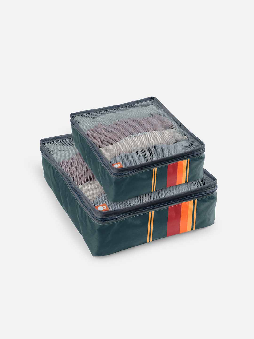 Set Organizador Ropa Rayas Naranja